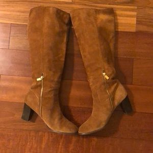Michael Kors suede knee high boots